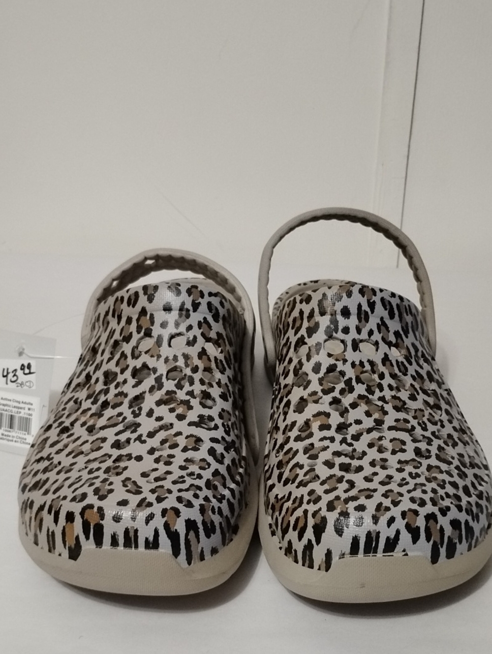 JOYBEES Active Graphic Leopard‎ Print Clog - Beige/Tan UNISEX